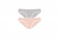 Cotonella dámské kalhotky GD254 OC 2PACK  růžové/šedé | Vermali.cz